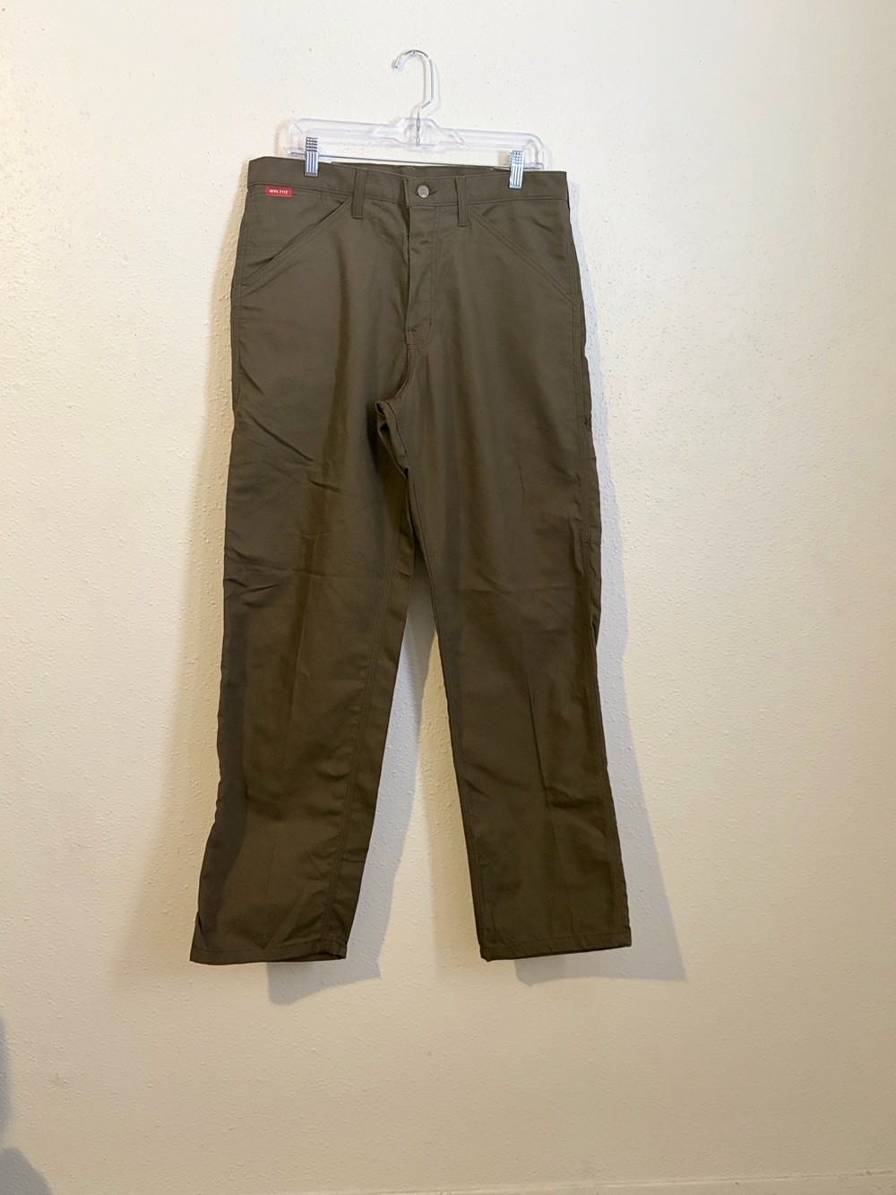 Big Bill FR Pants Mens 34x32 Green Basketweave CAT 2 Safety NFPA 2112
